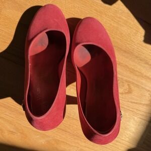 Vivienne Westwood Anglomania x‎ Melissa Red Flocked Skyscraper Pumps Orb Heel 6